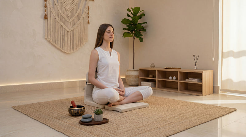 <b>QUIET FIESTA</b> <br>Portable Meditation Floor Chair